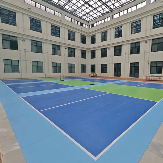 Beable Customizable Pickleball Court Flooring | PVC Roll with Acrylic Finish, Easy to Clean & Install
