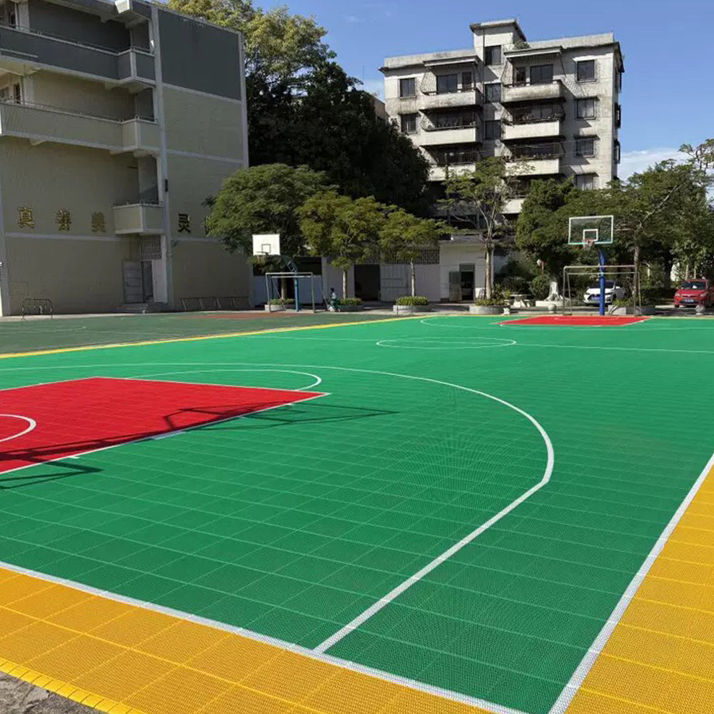 Beable Weatherproof Interlocking Sports Floor for Basketball Court – Custom Lines & Colors