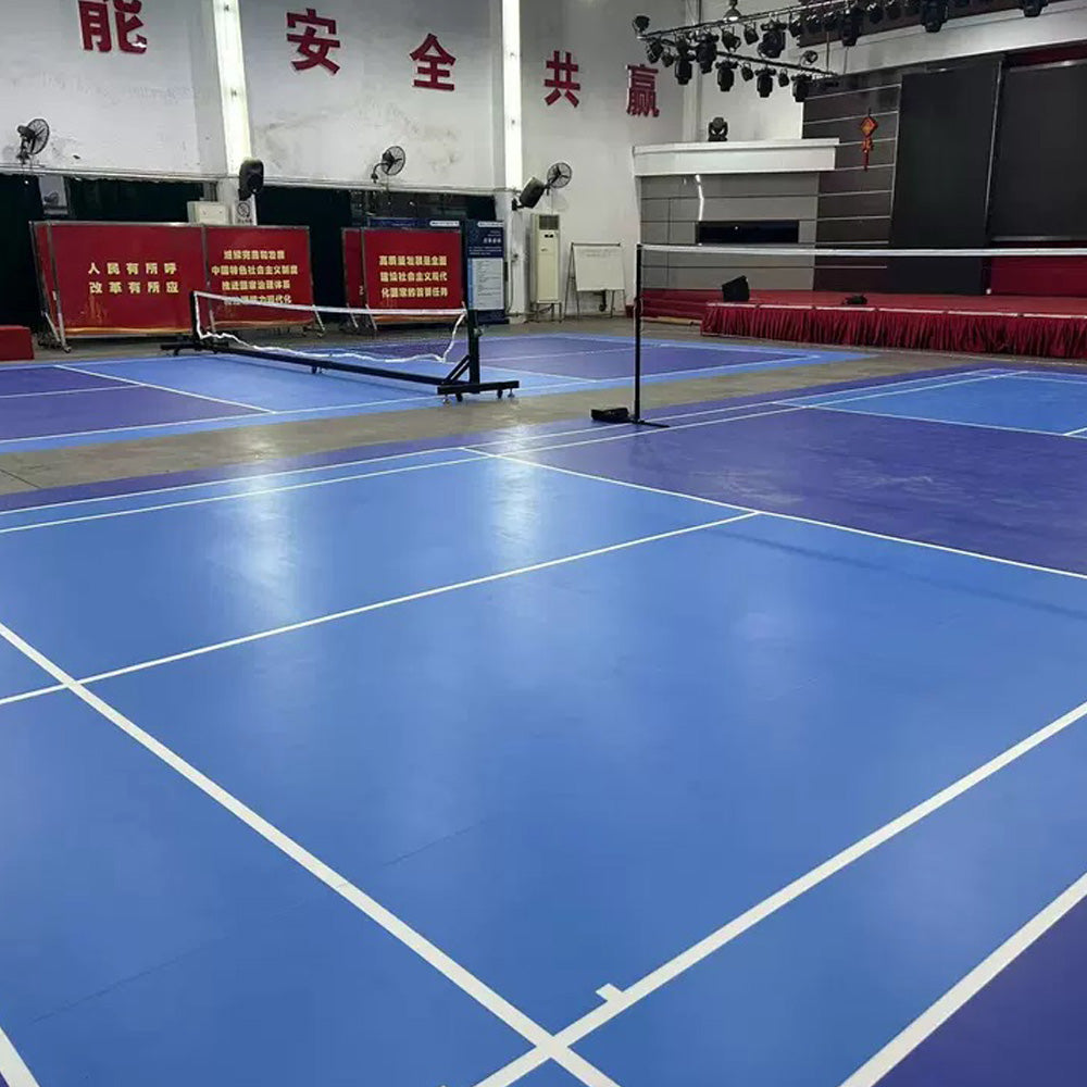 Rollo de suelo de PVC Beable de 3,0 mm de alta calidad para cancha de pickleball: antideslizante, duradero y personalizable con logotipo y opciones de color.
