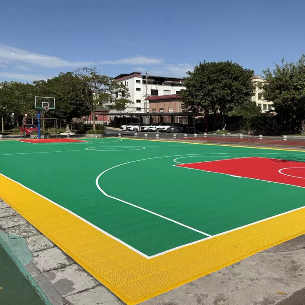 Beable Weatherproof Interlocking Sports Floor for Basketball Court – Custom Lines & Colors