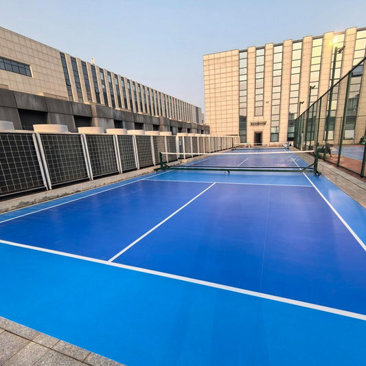 Suelos de PVC profesionales Beable para canchas de pickleball en interiores y exteriores: colores y logotipos personalizados disponibles