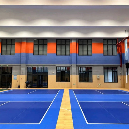 Sol de terrain de pickleball intérieur en PVC sur mesure Beable – Options multicolores, idéal pour les gymnases et les clubs