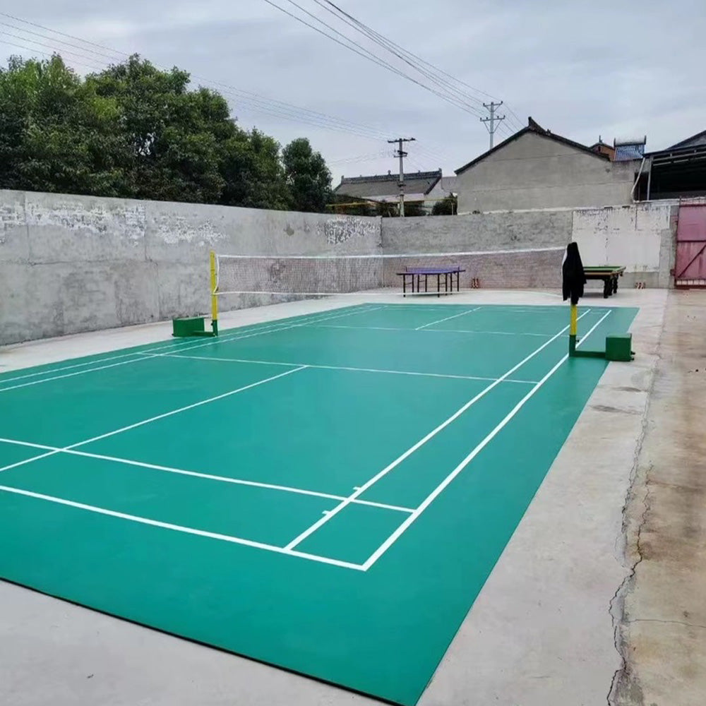 Beable Customizable PVC Badminton Court Flooring โ Indoor/Outdoor Use, Anti-Slip, Logo & Color Options, Sample Available