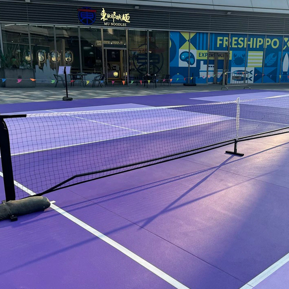 Suelo deportivo de PVC personalizable Beable para pickleball al aire libre: duradero y con protección UV.