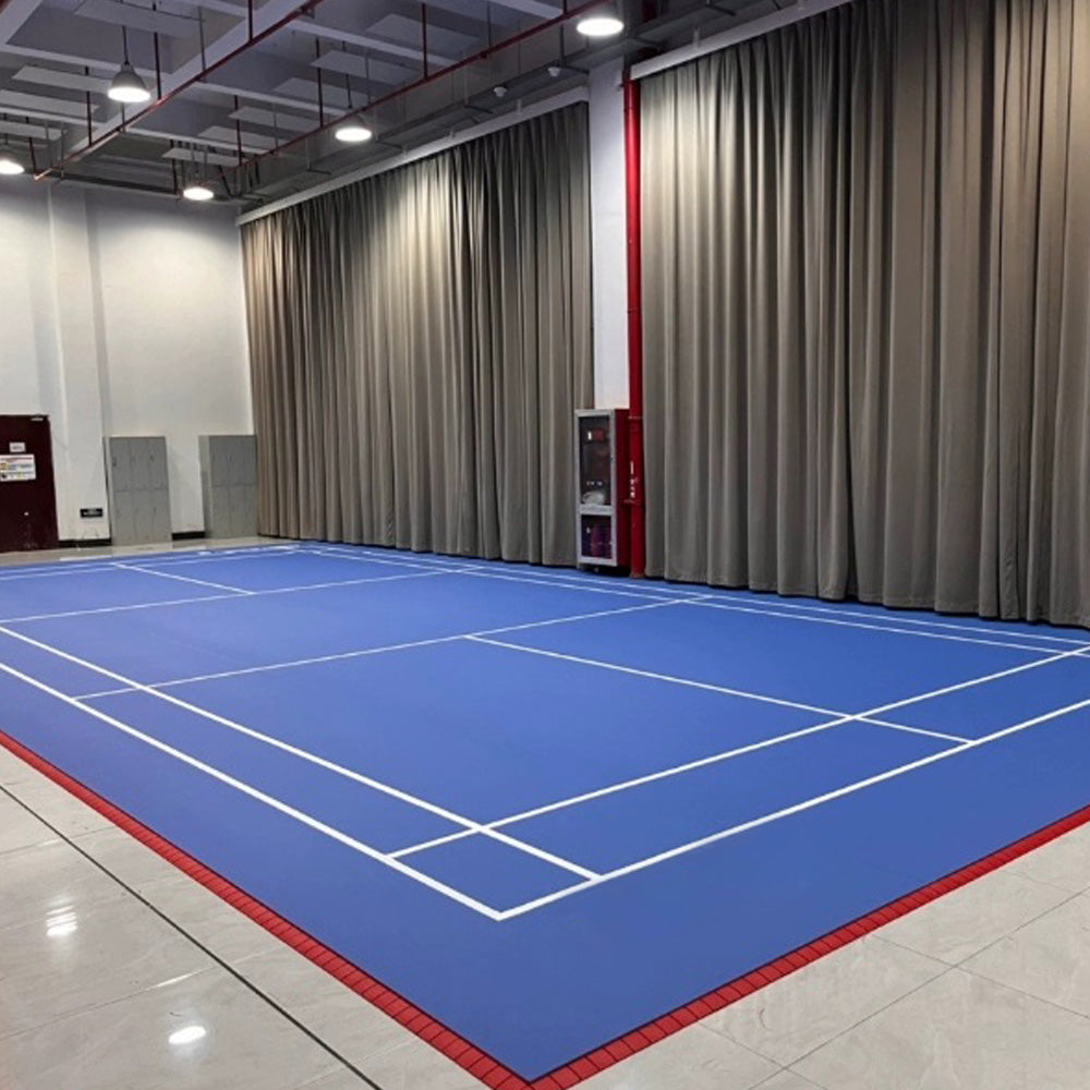 Beable Custom-Made Badminton Flooring | PVC Roll with Court Lines & Logo Printing | Direct Factory Supply