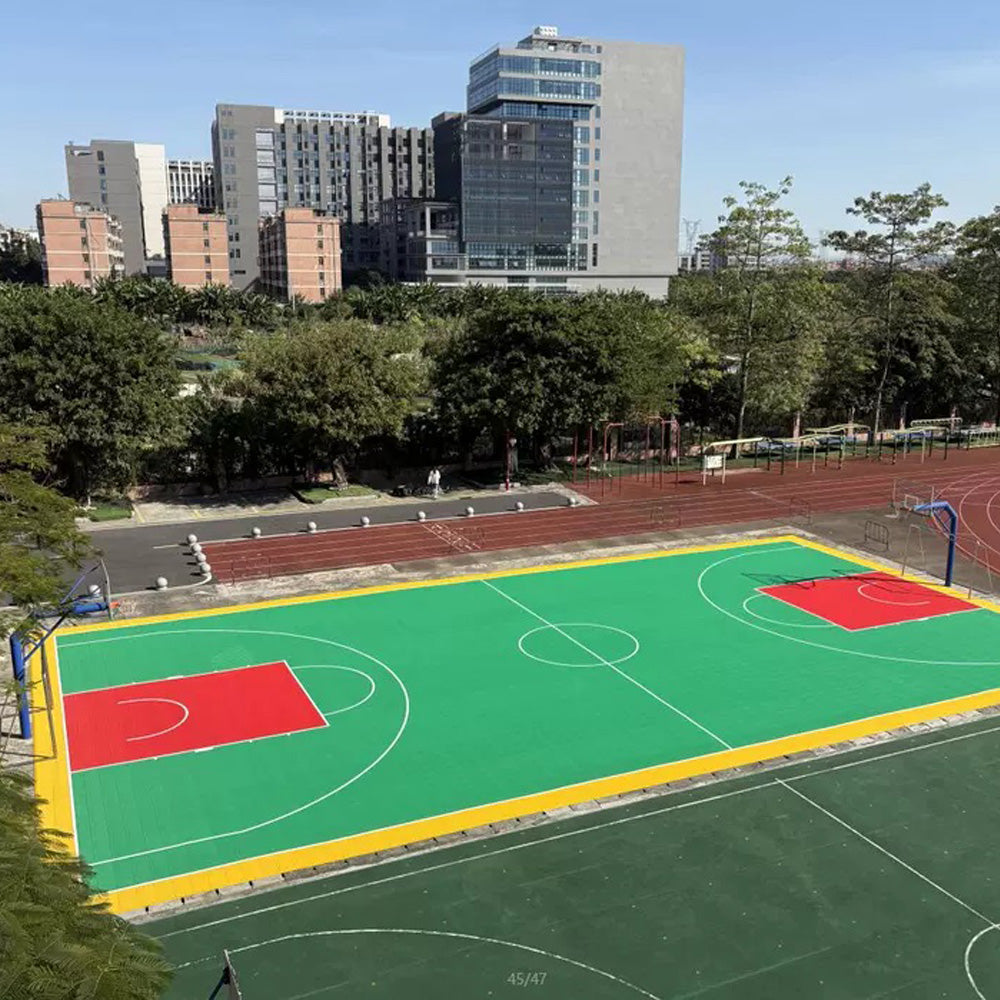 Beable Weatherproof Interlocking Sports Floor for Basketball Court – Custom Lines & Colors