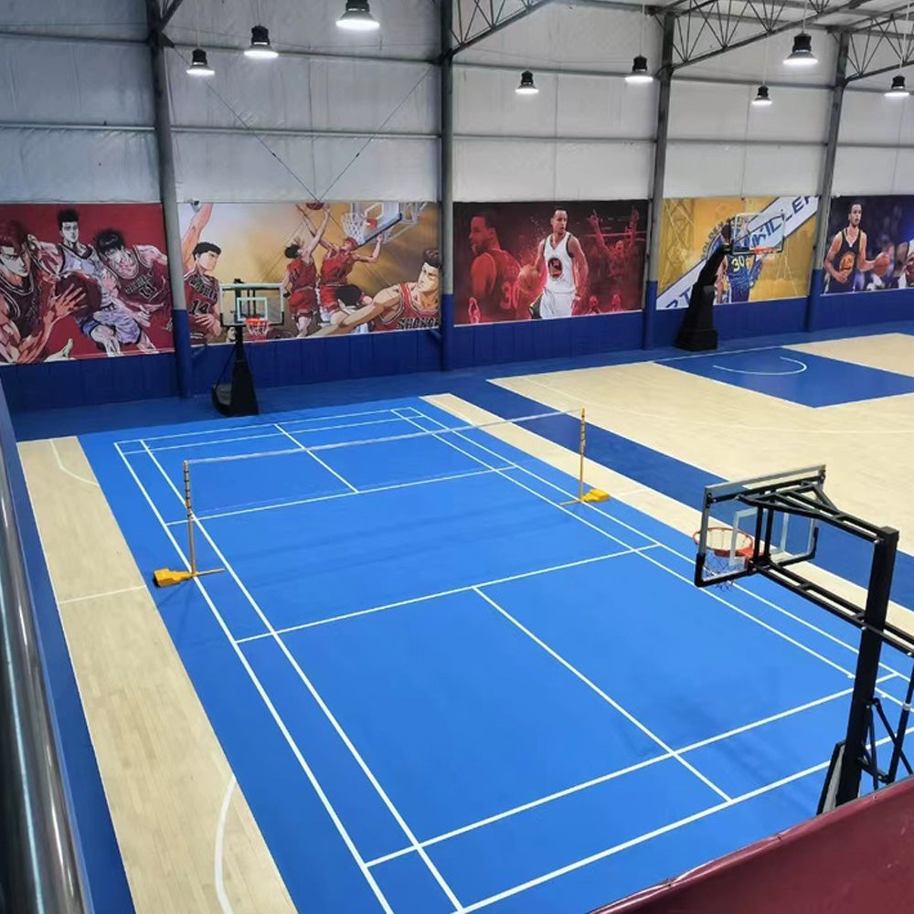 Beable Professional Indoor Badminton Court Flooring – Anti-Slip PVC Roll, Customization & Free Sample Offered