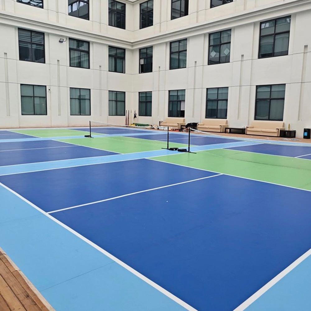 Beable Customizable Pickleball Court Flooring | PVC Roll with Acrylic Finish, Easy to Clean & Install