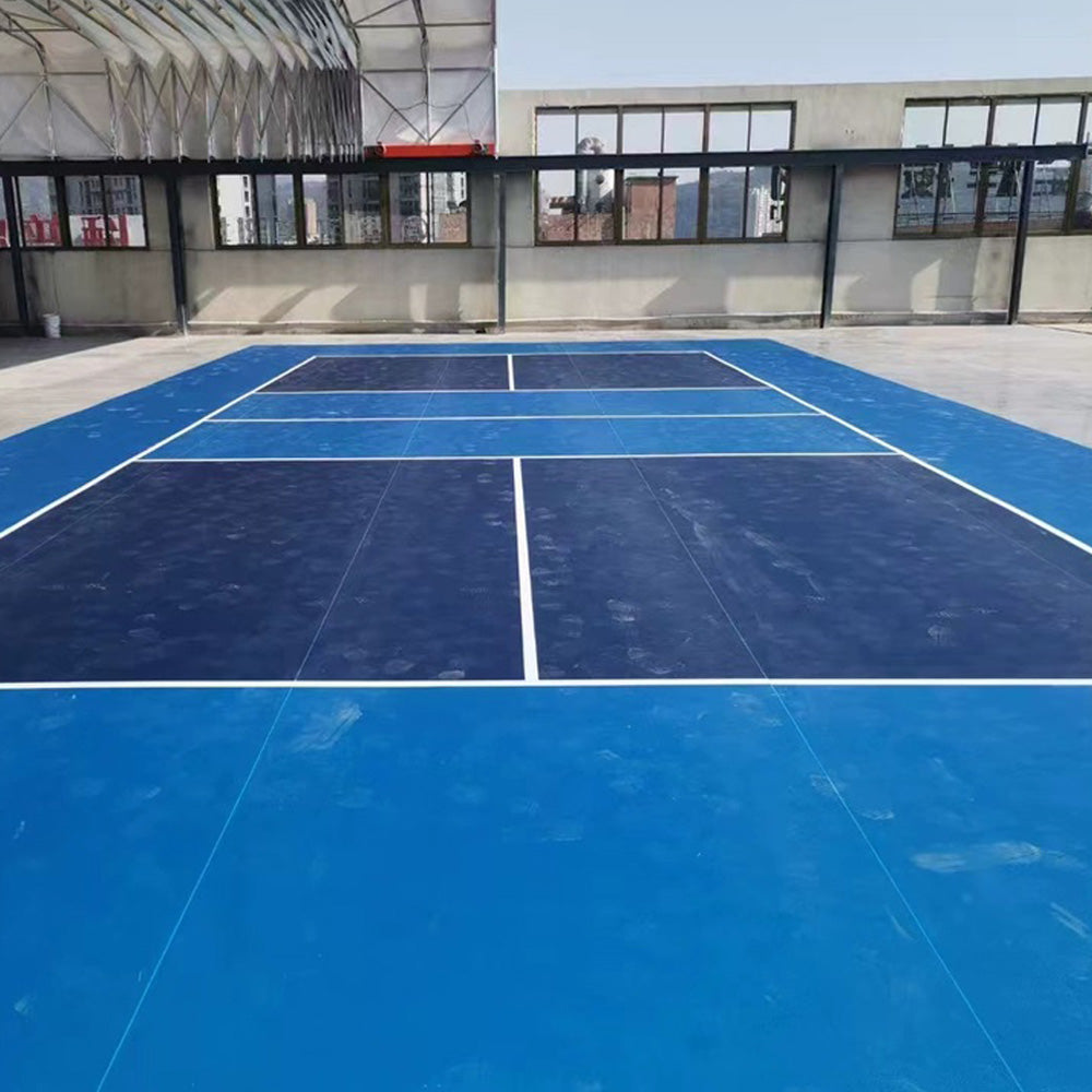 Revêtement de sol en PVC durable pour pickleball en extérieur – Lignes et logos personnalisés pour clubs et écoles