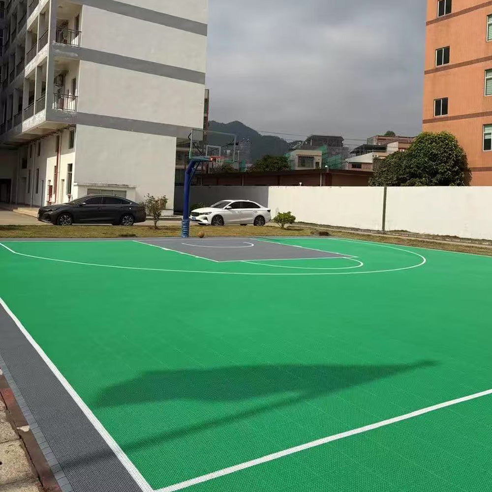 Beable All-Weather PP Interlocking Floor for Outdoor Sports – Basketball Court Modular Tiles with Game Lines