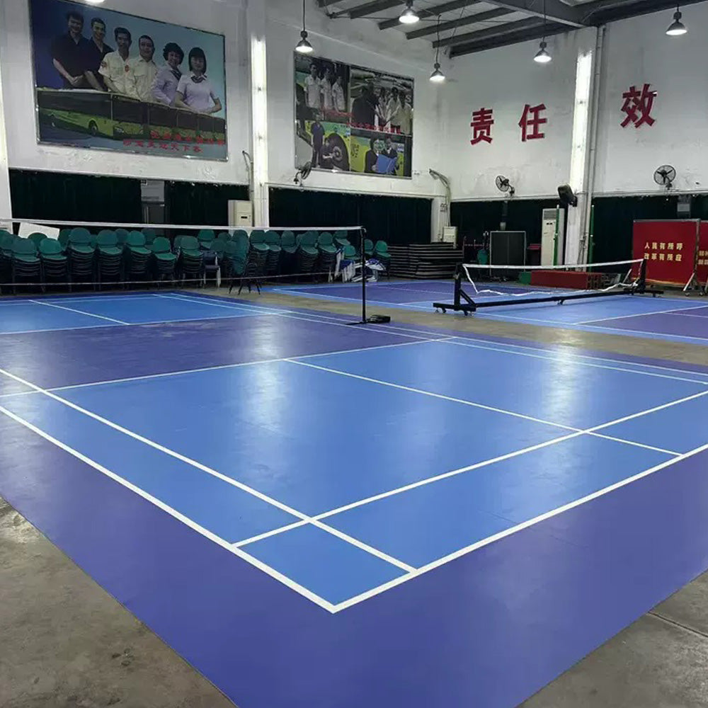 Rollo de suelo de PVC Beable de 3,0 mm de alta calidad para cancha de pickleball: antideslizante, duradero y personalizable con logotipo y opciones de color.
