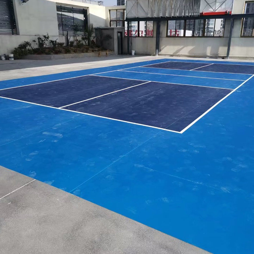 Revêtement de sol en PVC durable pour pickleball en extérieur – Lignes et logos personnalisés pour clubs et écoles