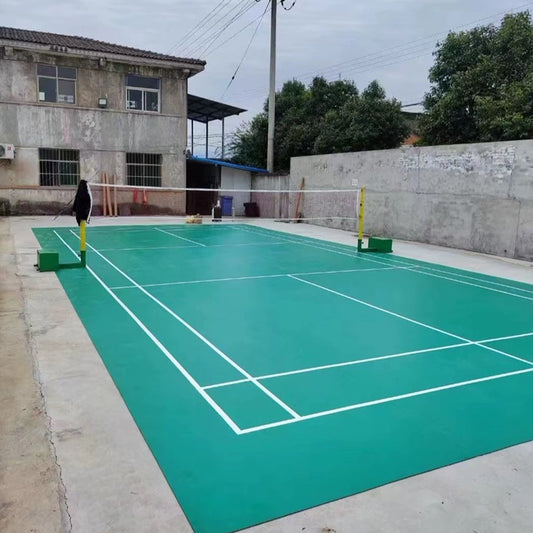 Beable Customizable PVC Badminton Court Flooring – Indoor/Outdoor Use, Anti-Slip, Logo & Color Options, Sample Available