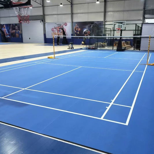 Beable Professional Indoor Badminton Court Flooring – Anti-Slip PVC Roll, Customization & Free Sample Offered
