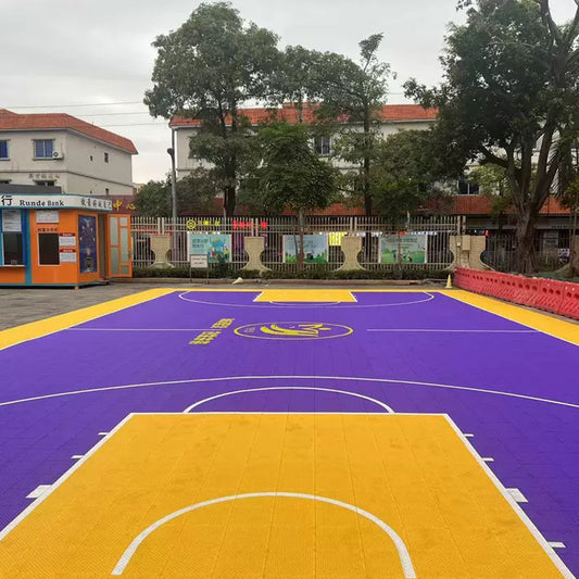 Beable Basketball Court Interlocking Tiles for School and Club – Custom Color & Branding Options