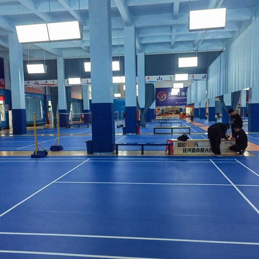 Beable EN Standard PVC Badminton Court Flooring – Indoor Sports Surface with Anti-Slip and Eco-Friendly Material