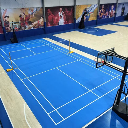 Beable Professional Indoor Badminton Court Flooring – Anti-Slip PVC Roll, Customization & Free Sample Offered
