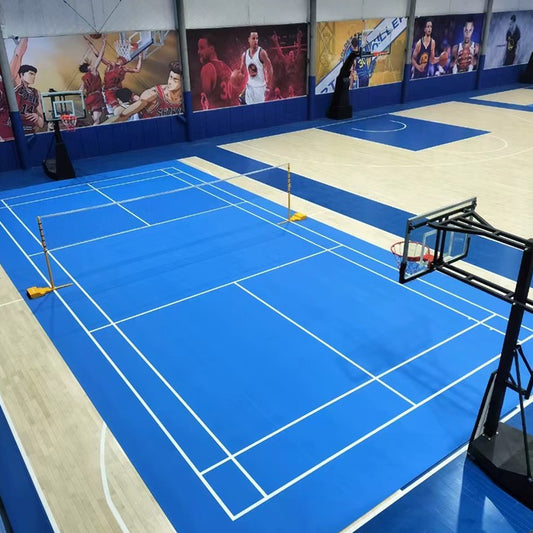 Beable Professional Indoor Badminton Court Flooring – Anti-Slip PVC Roll, Customization & Free Sample Offered
