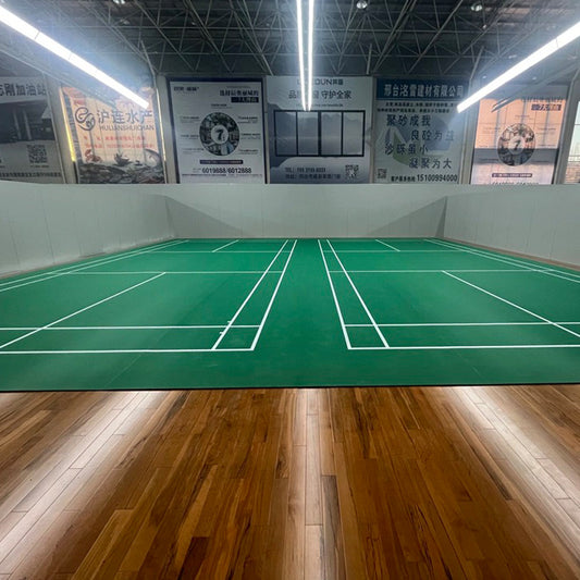 Beable Indoor Badminton Court Roll Flooring – Eco PVC, Customizable for Schools, Gyms & Tournaments
