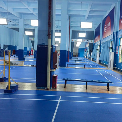 Beable Custom-Made Badminton Flooring | PVC Roll with Court Lines & Logo Printing | Direct Factory Supply