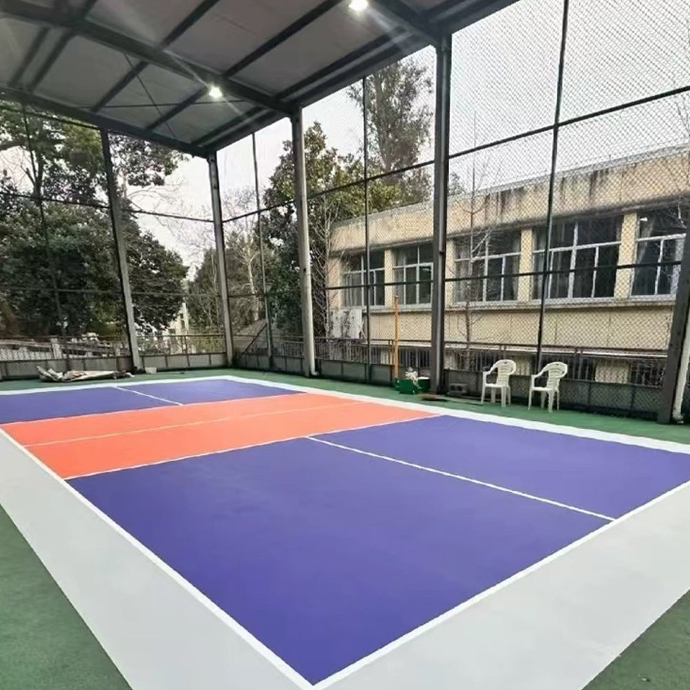 Beable High-Performance Pickleball Court PVC Roll Flooring | Acrylic Coated, Customizable Color & Logo, Easy Setup