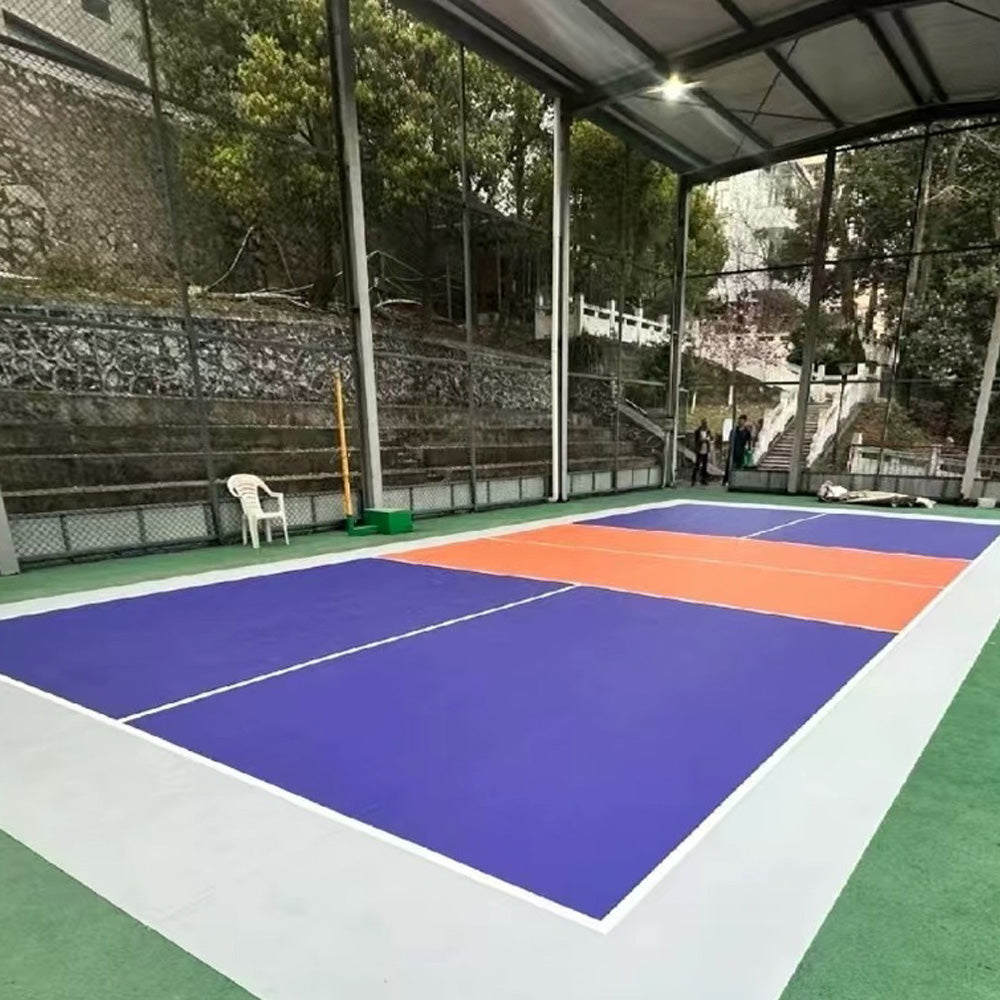 Beable High-Performance Pickleball Court PVC Roll Flooring | Acrylic Coated, Customizable Color & Logo, Easy Setup