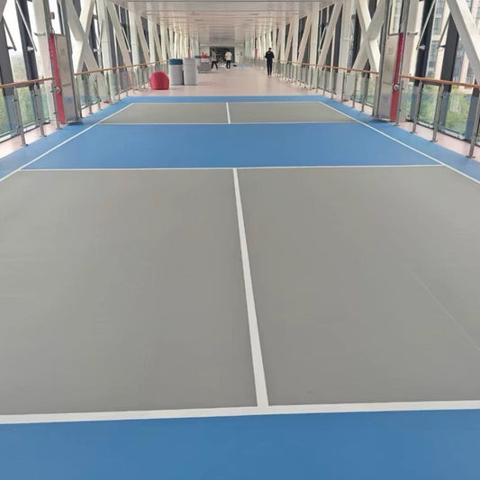 Suelo de PVC Beable personalizado para canchas de pickleball, para uso en exteriores e interiores | Superficie deportiva antideslizante