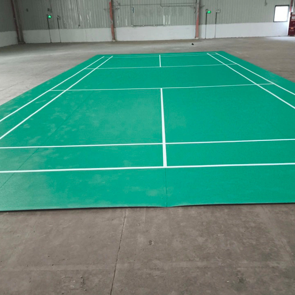 Beable Ready-to-Install PVC Badminton Court Flooring | Custom Logo Printing | Export to Europe & Australia