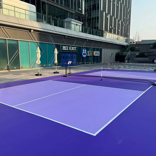 Suelo deportivo de PVC personalizable Beable para pickleball al aire libre: duradero y con protección UV.