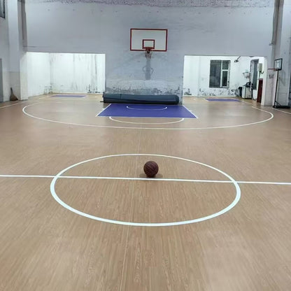 Beable Premium Basketball PVC Flooring Roll | Marked Lines + Logo Custom | Direct Factory Price
